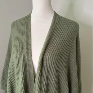 Aerie Offline sage green knit open-front cardigan sweater size L/XL thumbnail 5