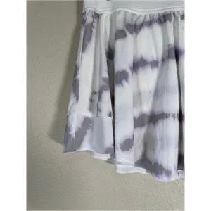 Lululemon White Purple Tie Dye Sporty Mini Skirt Skort Womens 14 Athletic Casual thumbnail 13