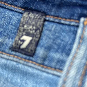 7 For All Mankind jeans high waisted, 2 tone crop jeans- y2k thumbnail 12