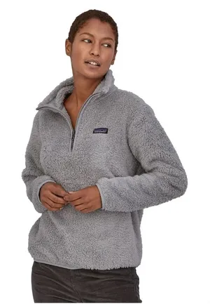 Patagonia‎ Gray Fleece Quarter Zip Pullover Sweatshirt Women's Size M thumbnail 1