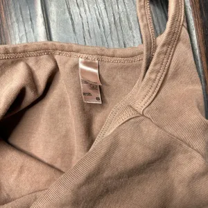 Spaghetti strap mini dress 100% cotton Los Angeles Apparel basic classic thumbnail 2