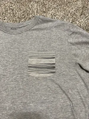 American Rag Gray Short Sleeve Tee Casual Cotton Blend thumbnail 3
