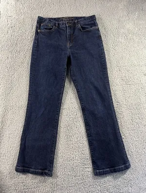 Lauren Ralph Lauren Jeans Womens 10 Mid Rise‎ Classic Bootcut Blue Denim Pants thumbnail 1