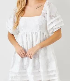 Princess Polly Baevely puff sleeve coquette cottagecore babydoll dress thumbnail 1