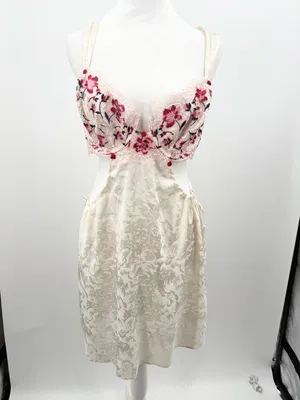 For Love and Lemons Women's Festival Rose‎ Slip Dress Size XL thumbnail 4