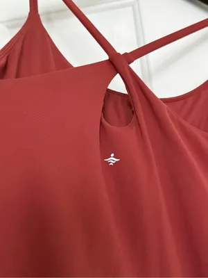 Halara SoftlyZero Plush Backless Active Dress-Easy Peezy Edition in Red thumbnail 4