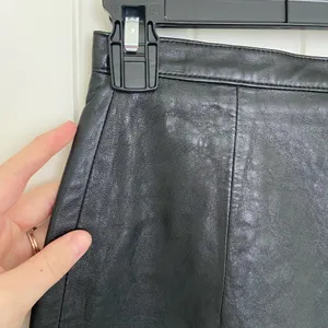 NWOT Giovinezza Moda by Rocco D’Amelio women’s black leather button‎ skirt 10 thumbnail 5