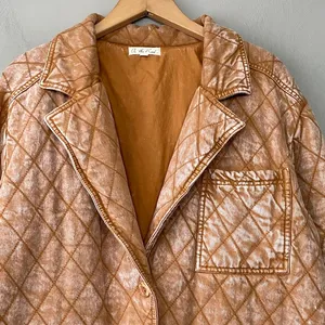 YFB On the Road Quilted Denim Coat Size XL Butterscotch Walker Jacket Boho thumbnail 4