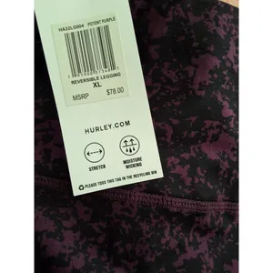 Hurley Size XL Women's Legging pants with 2 zip pockets Blue (MSRP $78) NWT thumbnail 10