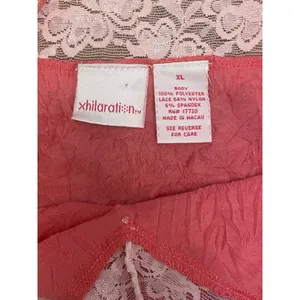Xhilaration Pink Lace Trim Crinkle Slip Cami Y2K Lingerie Top XL‎ Balletcore thumbnail 6