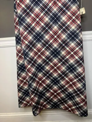 Vintage Haypence Dress Womens Medium Plaid Maxi Mod Turtleneck ILGWU USA 70s thumbnail 11