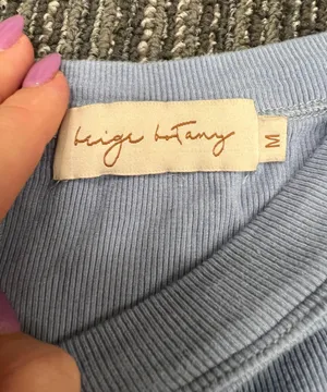 Boutique Baby Blue Crop Top From thumbnail 2