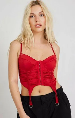 Satin Bustier corset top thumbnail 2