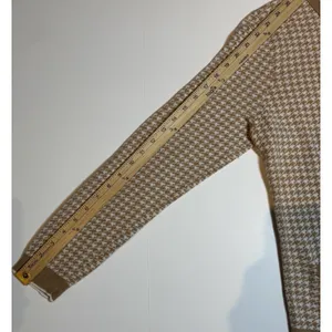 LANDS' END Women's Supima Cotton Cardigan Sweater Long Sleeve Houndstooth LARGE‎ thumbnail 5