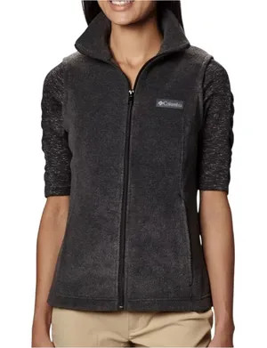 Columbia Sportswear Women's Benton Springs Vest Charcoal Heather Grey Medium thumbnail 1