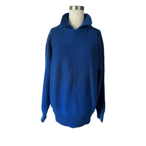 Vintage GAP Royal Blue Shaker Knit Sweater Button Neck Women’s size Medium 80s thumbnail 2