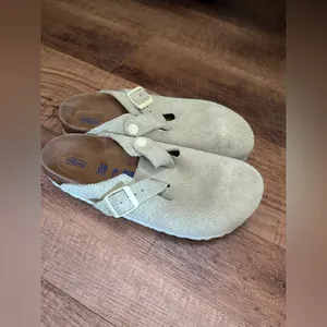 Faded Lime Birkenstock Boston Soft Footbed Clogs thumbnail 5