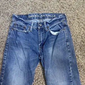 American Eagle Low Rise Bootcut Jeans Medium Wash Y2K Grunge 26x27 thumbnail 3