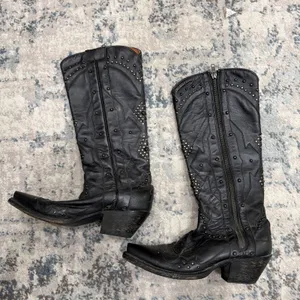 Dan Post Women's Daredevil Studded Tall Western Boots - Snip Toe Size 6 thumbnail 3