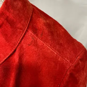 Vintage Christopher & Banks red suede leather jacket large thumbnail 5