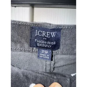 J.Crew Pants‎ Womens Size 29 Black Corduroy 9" High-Rise Skinny Button Fly thumbnail 4