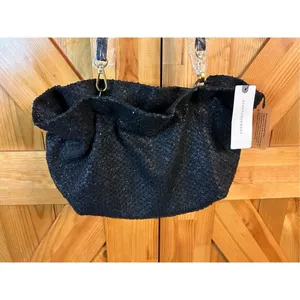 Anthropologie black textured purse nwt (4756)￼ thumbnail 3