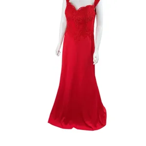 May Queen Couture Sleeveless Lace Detailing High Slit‎ Prom Evening Dress 12 thumbnail 3