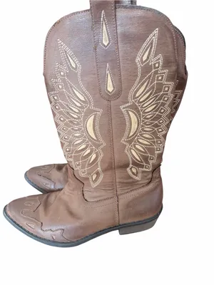 Coconuts by Matisse Bandera Faux Leather Brown Cowboy Western Boots size 8.5 thumbnail 6