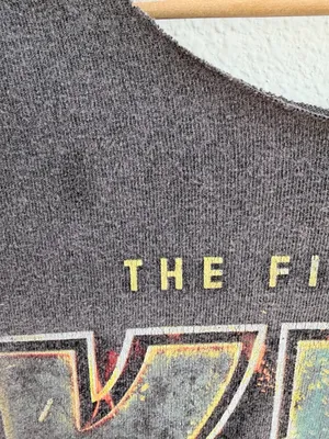 KISS End of the Road World Tour Distressed Off-the-Shoulder Graphic T-Shirt thumbnail 3