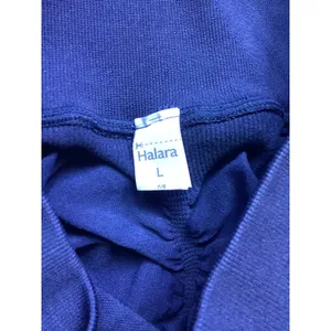 Halara NWOT Women Navy Blue Scrunch Butt Seamless High Waisted 7/8 Leggings L thumbnail 7