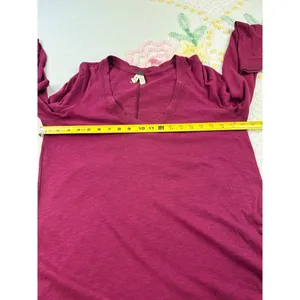 We The Free Flowy Tunic‎ Top XS Long Sleeve V Neck Casual thumbnail 4