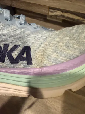 Hoka Women's Light Blue Running Shoe with Mint & Lavender Accents thumbnail 9