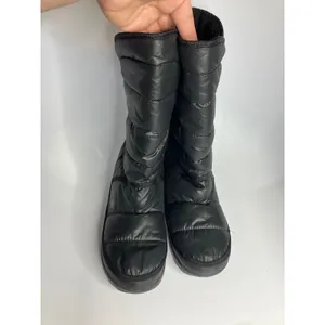 The North Face black amore ll foldover puffer boots faux fur lined‎ women's 10 thumbnail 2