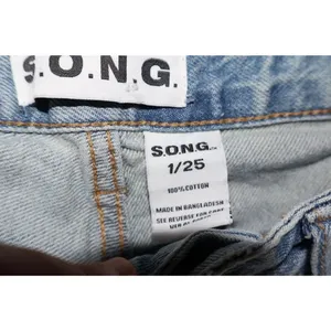 S.O.N.G. Bow Ribbon Light Wash Wide Leg Jeans Sz 1 25 Coquette Y2K thumbnail 4
