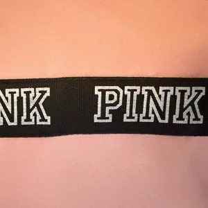 VERY nice Pink Tote Bag with Black Accents. thumbnail 8