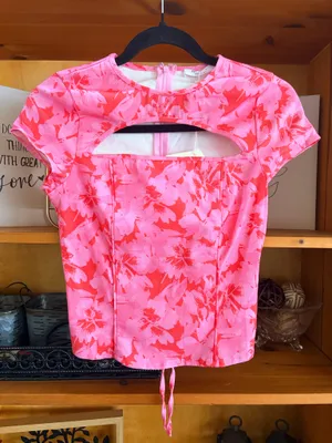 Peppermayo Cherry Blossom Floral Top Size 4 S New Soft Girl Romantic Festival thumbnail 3