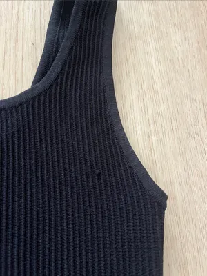 Aritzia Babaton Sculpt Knit Squareneck Tank Top in Black Women’s Size Small thumbnail 5