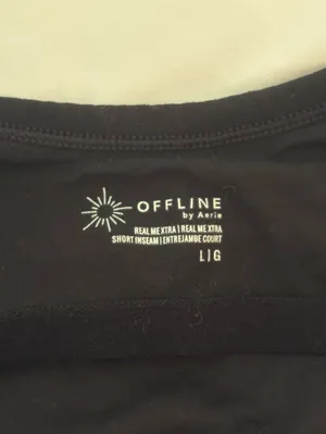 Aerie Offline XTRA Flare Jumpsuit in Black thumbnail 4
