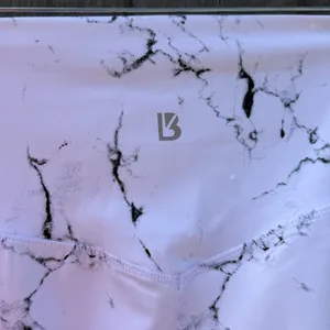 Buffbunny Limitless Collection Sz Medium White Marble Elysium Athleisure Pockets thumbnail 4
