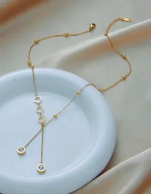 Stainless Necklace Gold thumbnail 1