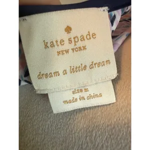 Kate Spade Heart Stripe Robe Pink Blue Satin Short Wrap Belted M y2k preppy boho thumbnail 7