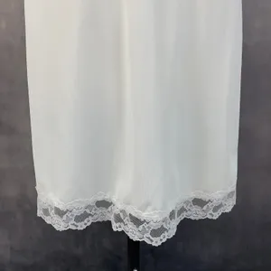 Vintage JCPenney Full Slip Dress‎ Women 36 14 Lace Trim Mini Coquette Balletcore thumbnail 4