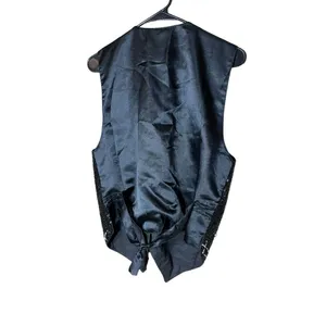 Vintage Theo 90s Sequin Beaded Vest Size M‎ Black Size M thumbnail 6