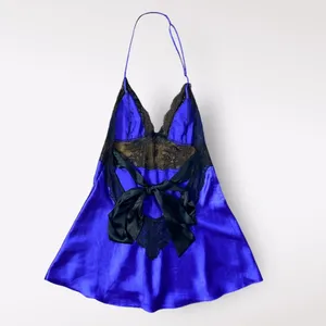 Victoria’s Secret Purple Satin Lace Lingerie Chemise Mini Dress Size‎ Medium Y2K thumbnail 6