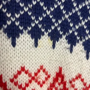 Vtg One Step Up Women's M Sweater Fair Isle‎ Diamond Knit 80s Acrylic Colorful thumbnail 4