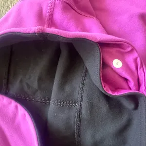 Lululemon‎ reversible Wunder Under Pink Black leggings Size 6 thumbnail 4