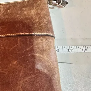 Vintage Fossil Women's Leather‎ Messenger Shoulder Bag Handbag Dark Brown Medium thumbnail 10