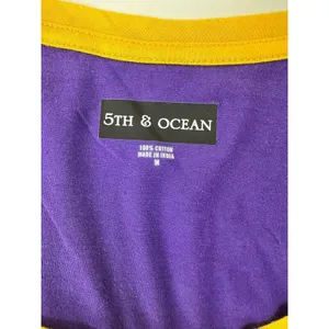 LSU Tigers Women’s Top M Purple Gold Sequin Raglan 3/4 Sleeve Shirt Football thumbnail 6