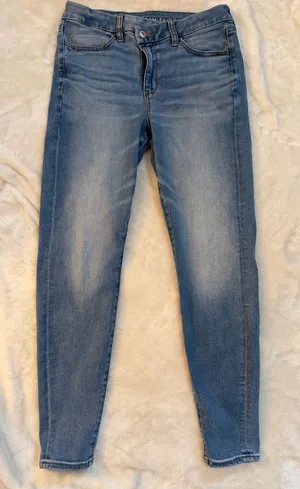 American Eagle Outfitters Medium Blue Skinny Jeans - Women's thumbnail 1