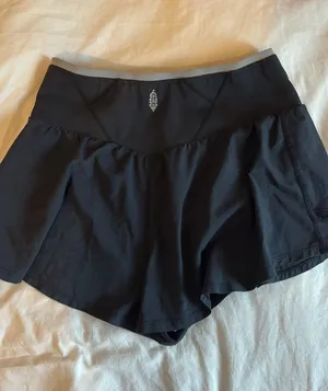 Free People Skirt Mini Black thumbnail 1